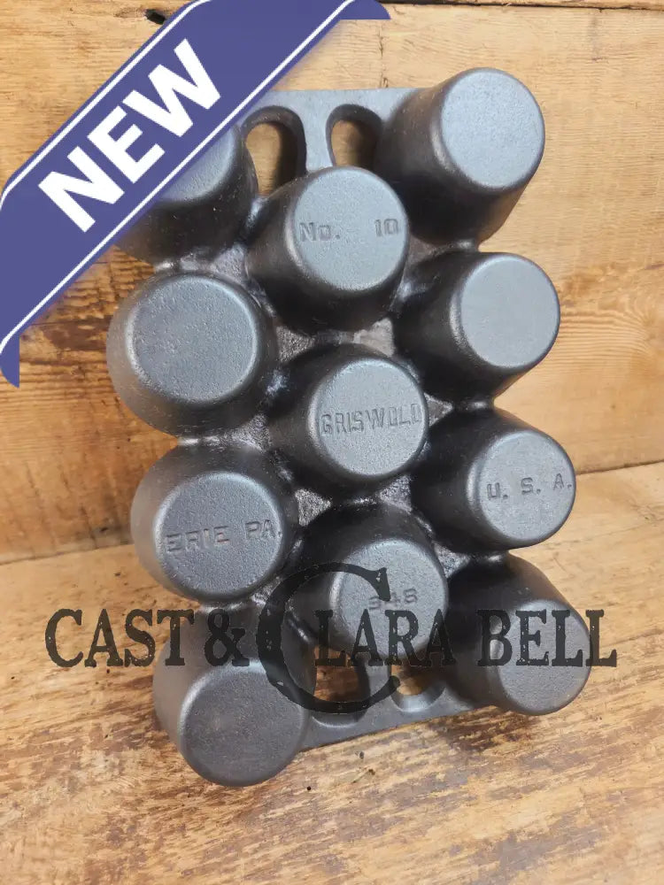 Classic! Griswold No. 10 Popover Pan 948. Variation 14 Closed Frame. Ready to make delicious brownies cupcakes or