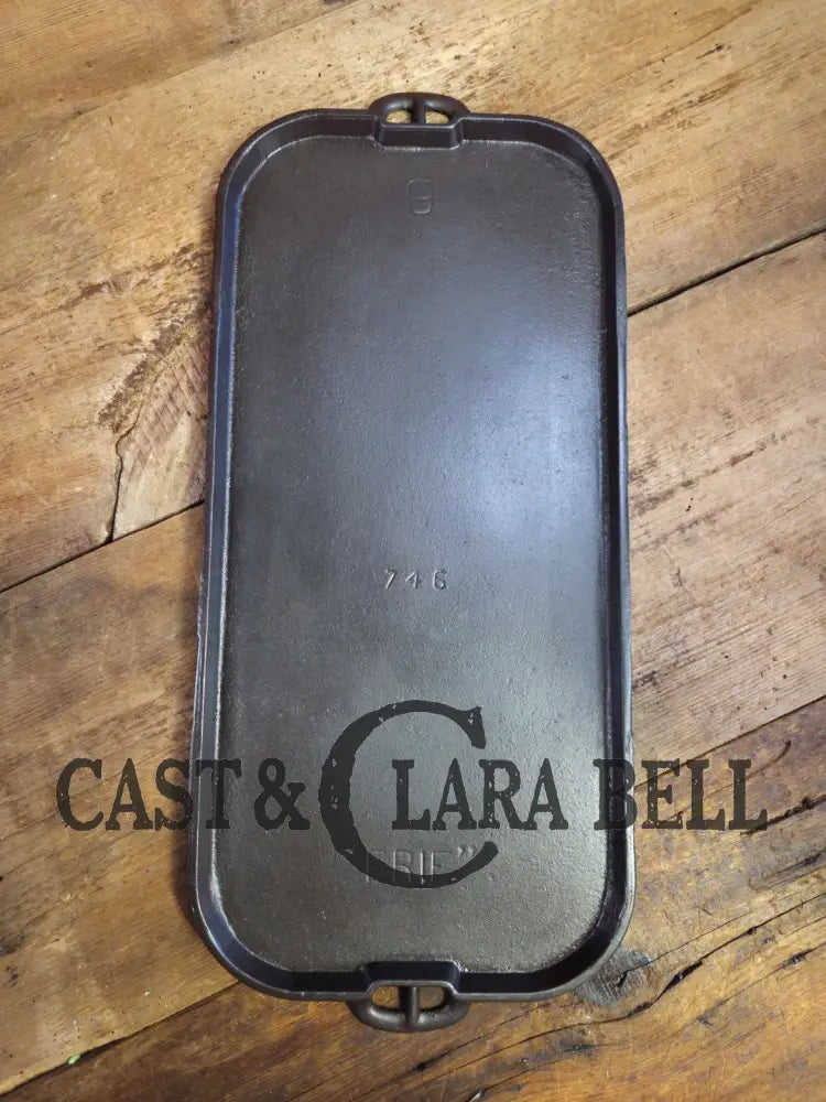 Classic HUGE ERIE #9 Long Griddle p/n 746. Perfect for pancakes by the campfire or in your gourmet kitchen! Griddle