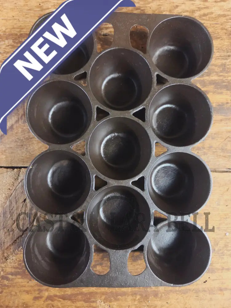 Classic! Open Frame Griswold No. 10 Popover Pan 11 cup 948 B. Fully Restored and Ready to make delicious brownies