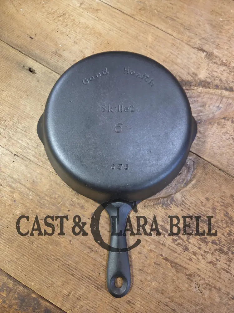 Classic saute skillet! 1930’s Griswold’s Good Health #6 Skillet 656. Beautiful piece to cook with or display. Made for