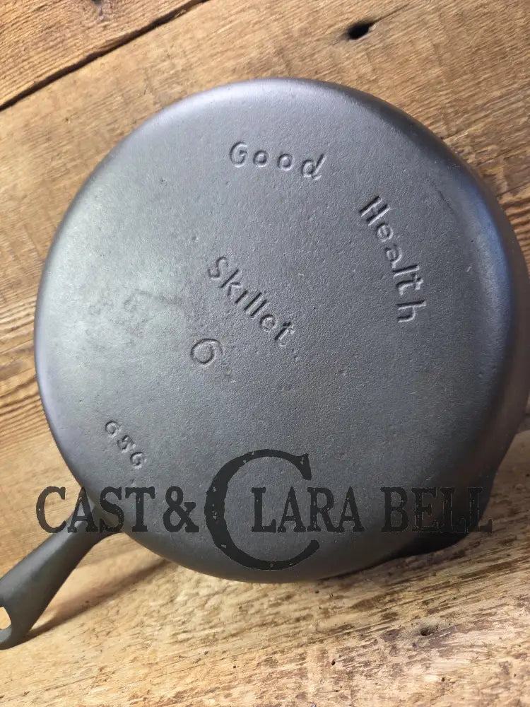 Classic saute skillet! 1930’s Griswold’s Good Health #6 Skillet 656. Beautiful piece to cook with or display. Made for