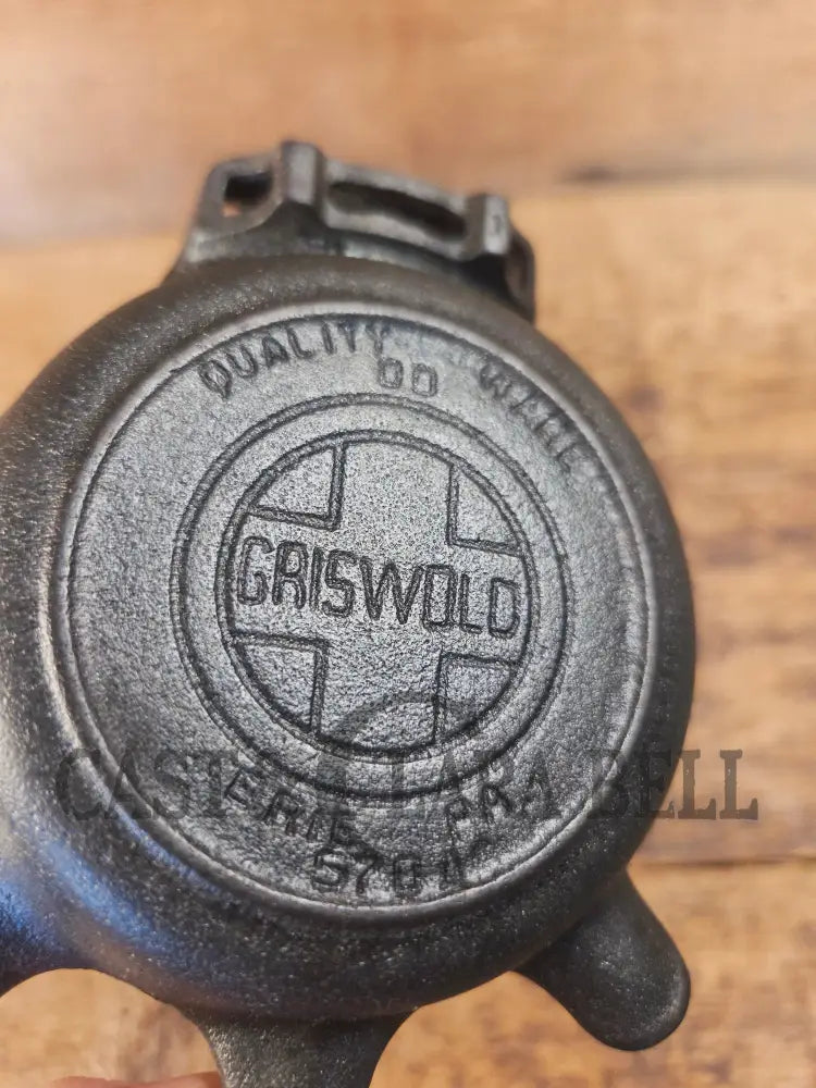 Collectible Griswold 570 Ashtray / Spoon Rest. Small Novelty cast iron skillet for display or stove! Fully Restored so