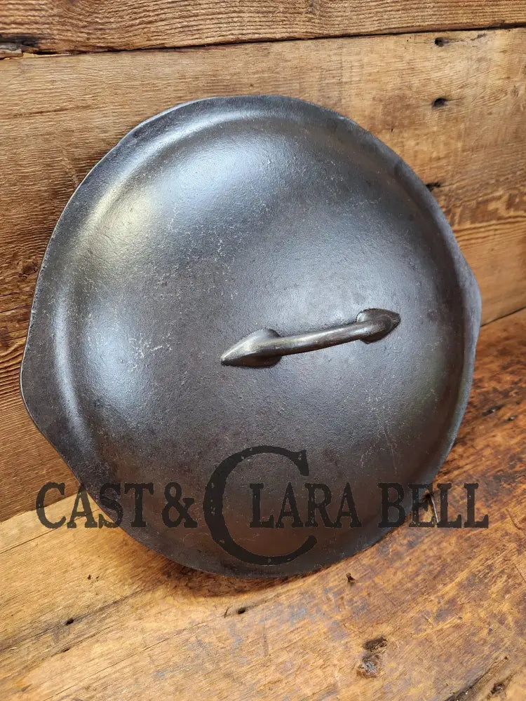 Cool Story! 1920βS Chicago Hardware Foundry #8 Cast Iron Deep Skillet Lid Skillet