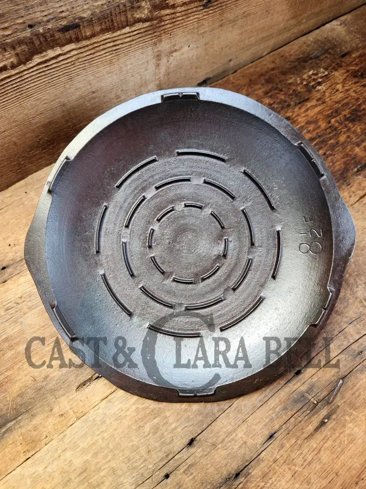 Cool Story! 1920’S Chicago Hardware Foundry #8 Cast Iron Deep Skillet Lid Skillet