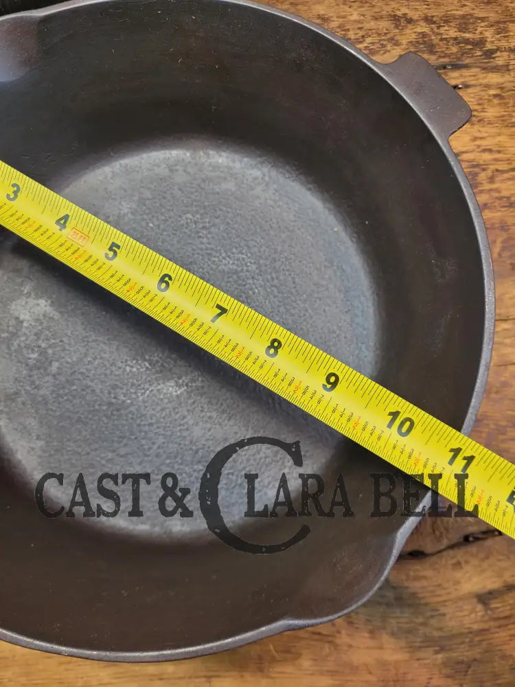 Priced To Sell! Cool Story! 1920βS Chicago Hardware Foundry #8 Cast Iron Diamond Deep β3ββ