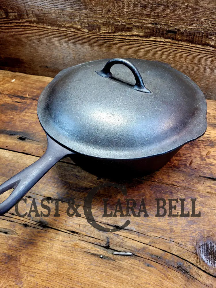 Priced To Sell! Cool Story! 1920βS Chicago Hardware Foundry #8 Cast Iron Diamond Deep β3ββ