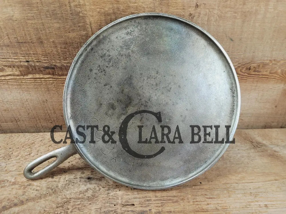 Cool story hard to find piece! 1920’s Chicago Hardware Foundry hammered plated #9 Griddle. P/N 999