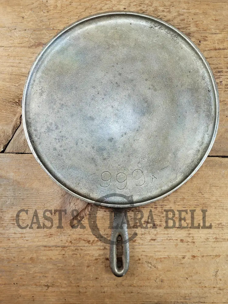 Cool story hard to find piece! 1920’s Chicago Hardware Foundry hammered plated #9 Griddle. P/N 999