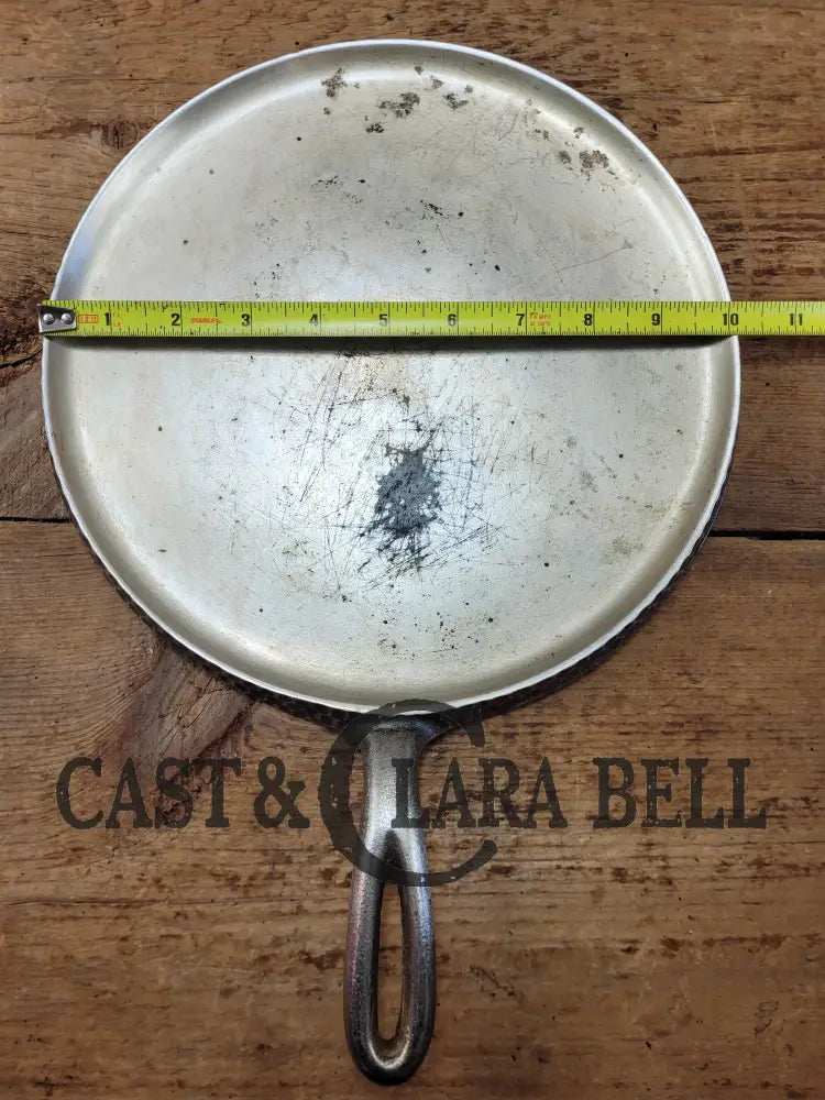 Cool story hard to find piece! 1920’s Chicago Hardware Foundry hammered plated #9 Griddle. P/N 999
