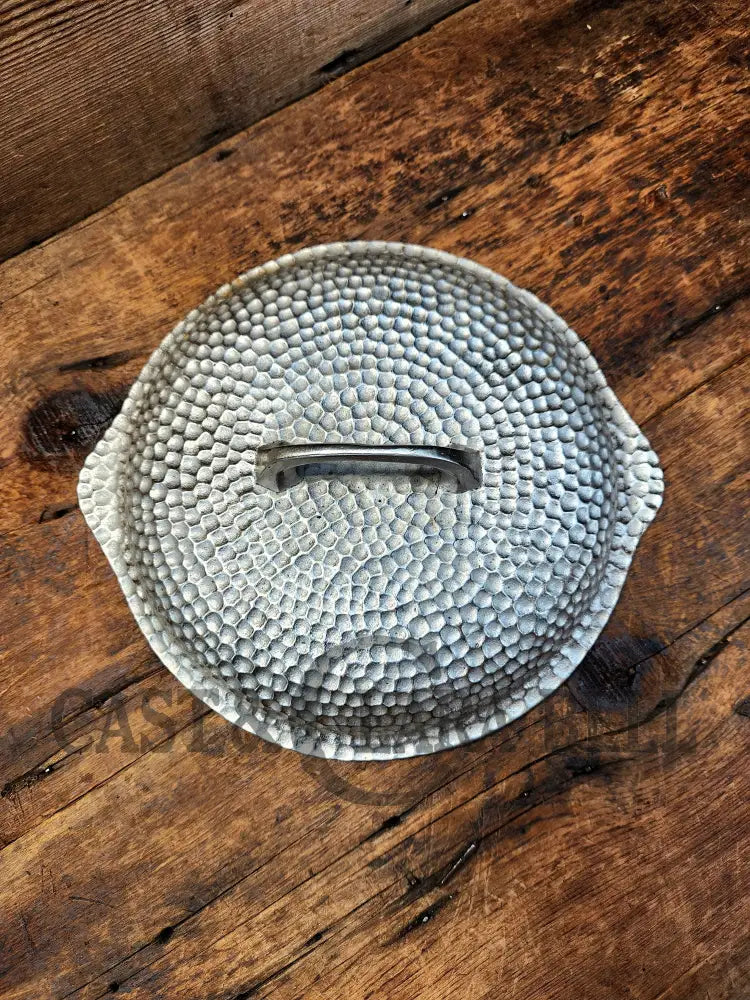 Cool Story Hard To Find Piece! 1920’S Chicago Hardware Foundry Hammered Plated Skillet Lid. Skillet