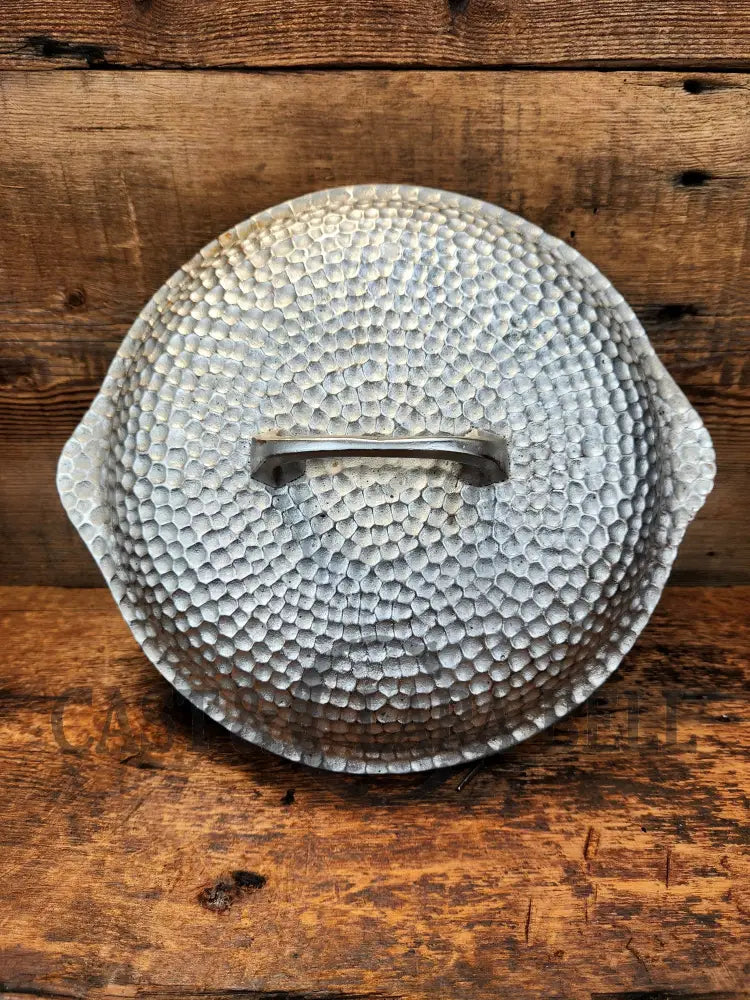 Cool Story Hard To Find Piece! 1920’S Chicago Hardware Foundry Hammered Plated Skillet Lid. Skillet