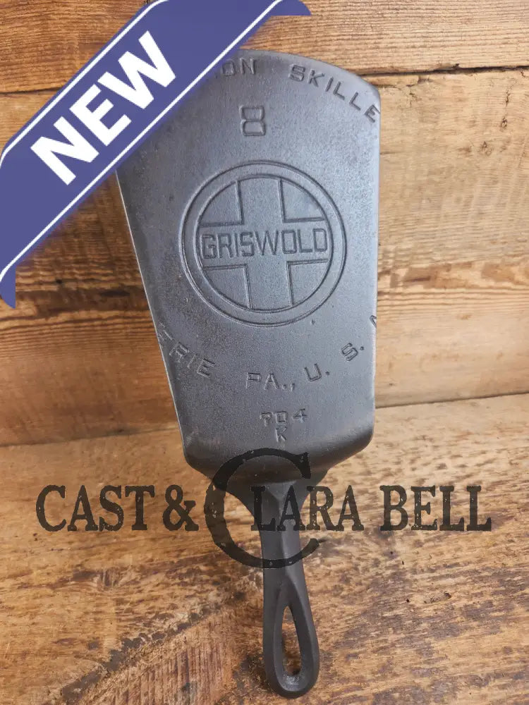 Custom #8 704 Griswold Cast Iron Skillet Spatula. Reclaimed from 1930βs Griswold Block EPU skillet. Awesome gift for
