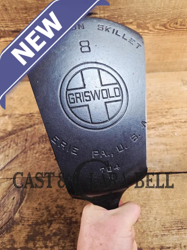 Custom #8 704 W Griswold Cast Iron Skillet Spatula. Reclaimed from 1930βs Griswold Block EPU skillet. Awesome gift for