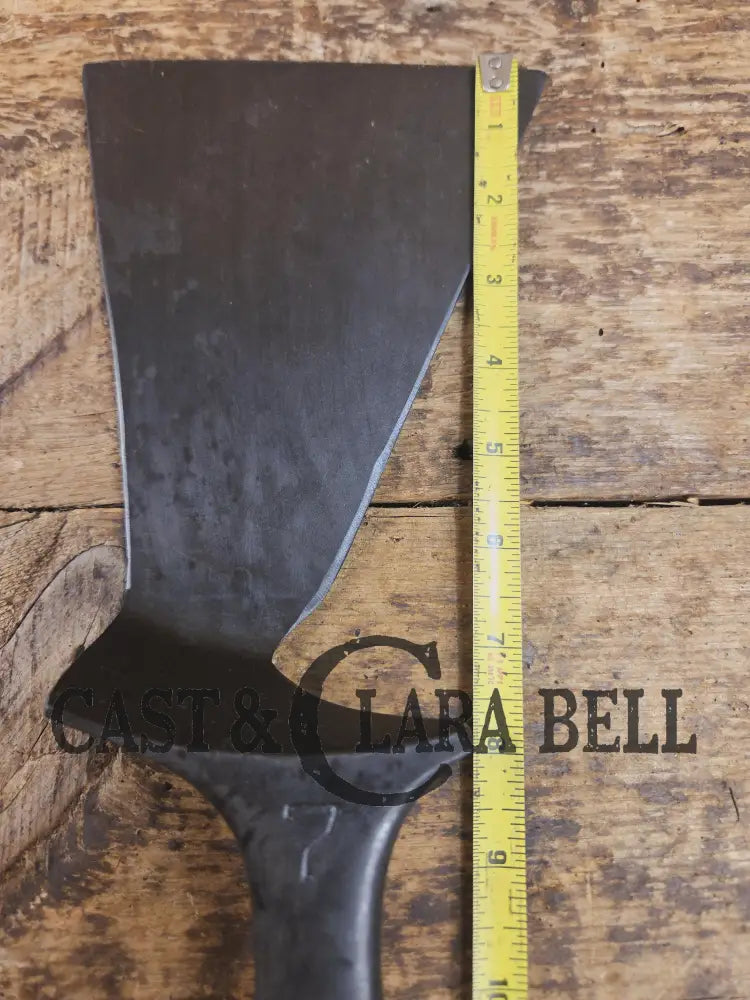 Custom and Funky! Cast Iron Spatula made from a cracked Griswold Large Block 7 Skillet. Funky crack was cut away