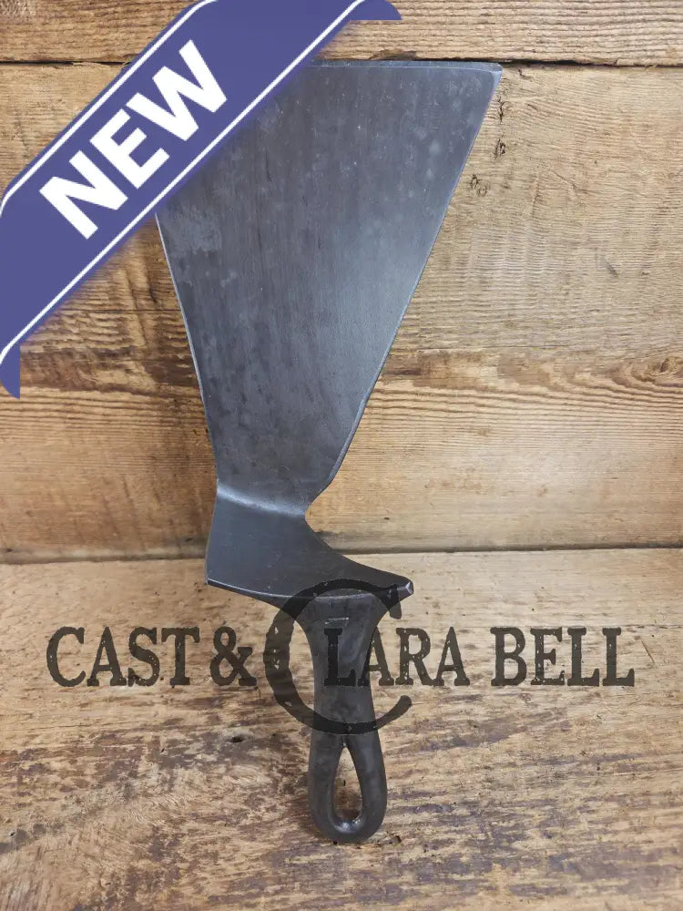 Custom and Funky! Cast Iron Spatula made from a cracked Griswold Large Block 7 Skillet. Funky crack was cut away