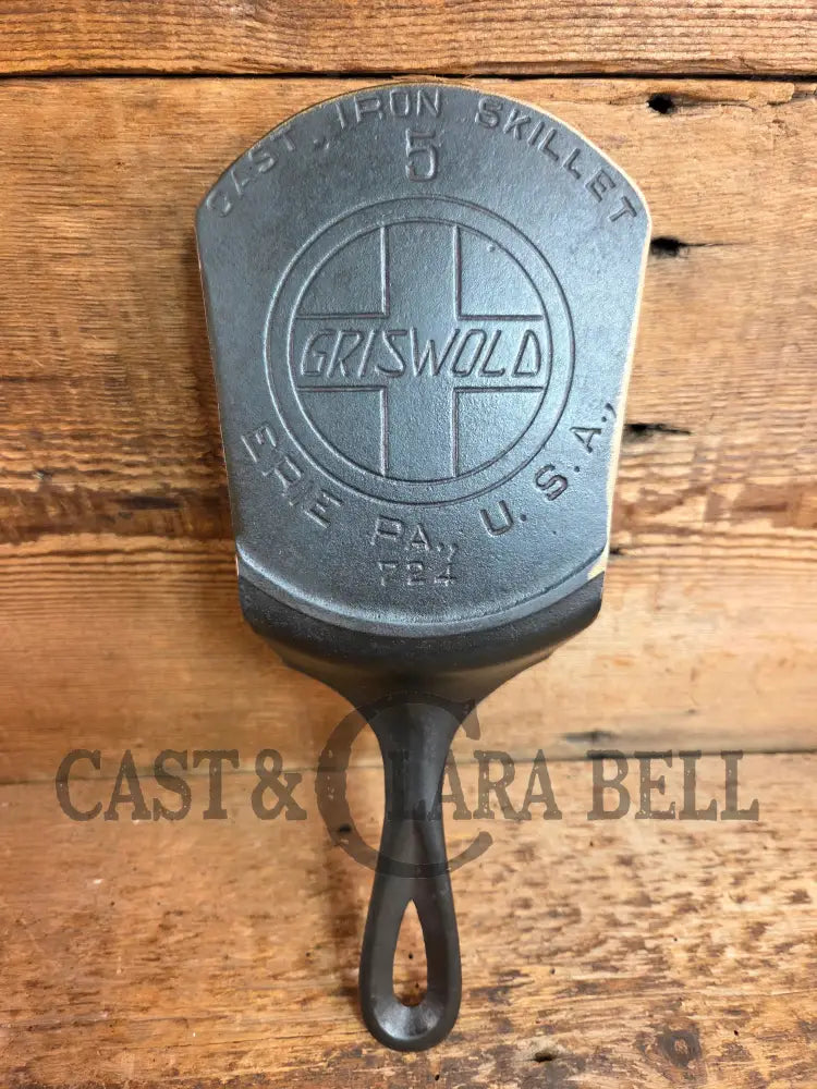Custom made #5 724 Slant Logo Griswold Cast Iron Spatula. Reclaimed from 1910βs Era SC24 Spatula
