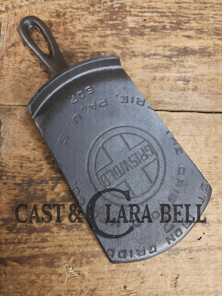 Custom made #7 607 Large Block Griswold Cast Iron Griddle Spatula. Reclaimed from 1920βs Era #7 Griddle Elegant gift