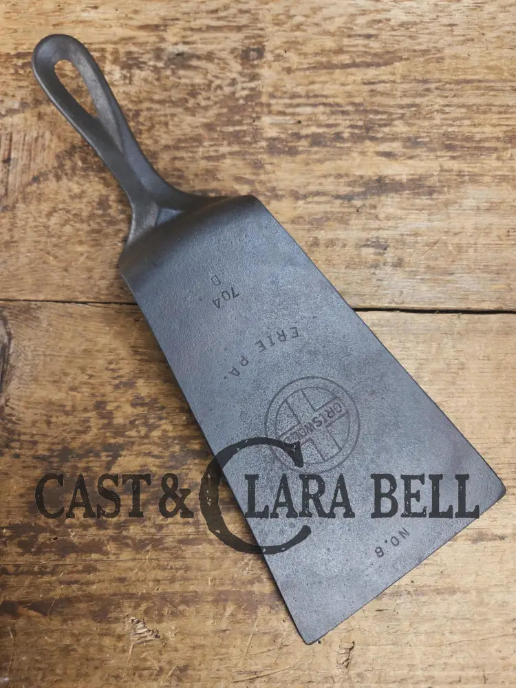 Custom made #7 704 D Griswold Cast Iron Skillet Spatula. Reclaimed 1940βs Griswold Small Block skillet. Awesome gift