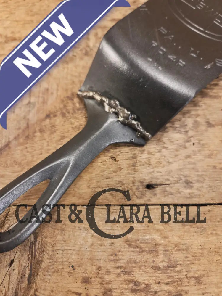 Custom made #8 704 P Griswold Cast Iron Skillet Spatula. Reclaimed 1920’s Griswold Block EPU skillet. Awesome gift for