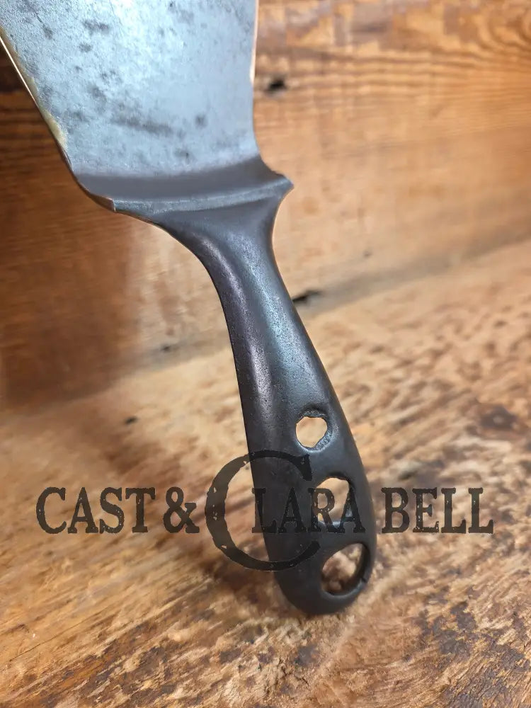 Custom made #8 Early 1900’s Wagner Cast Iron Griddle Spatula. Reclaimed from a tough to find early Wagner skillet