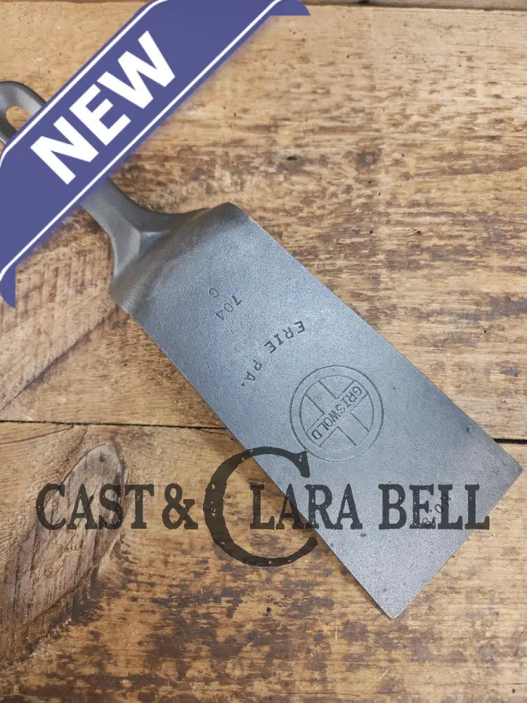 Custom made #8 G Griswold Cast Iron Skillet Spatula. Reclaimed 1940βs Griswold Small Block skillet. Awesome gift for