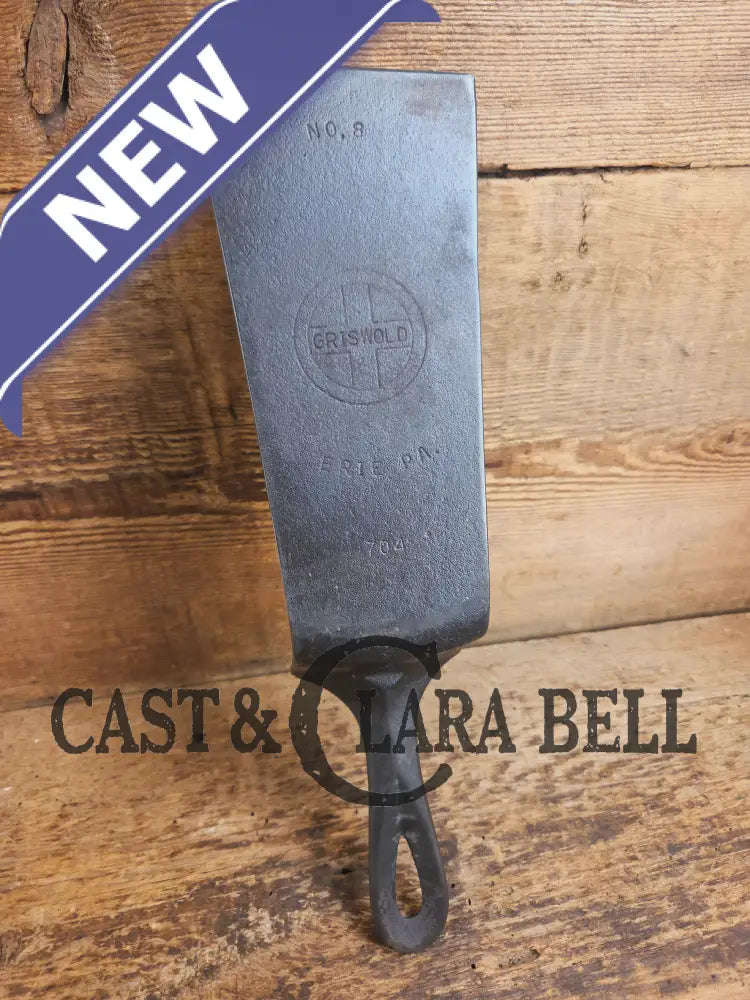 Custom made #8 Griswold Cast Iron Skillet Spatula. Reclaimed 1940βs Griswold Small Block skillet. Awesome gift for the