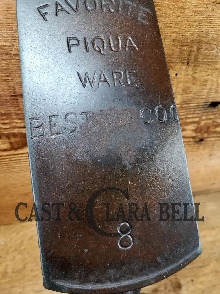 Custom Made #9 Favorite Piqua Ware Cast Iron Spatula. Reclaimed From 1920βS Era Skillet βBest
