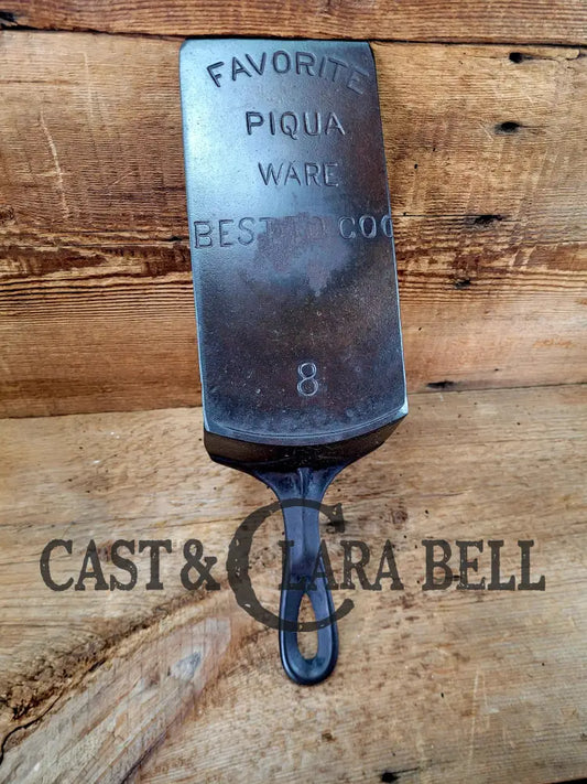 Custom Made #9 Favorite Piqua Ware Cast Iron Spatula. Reclaimed From 1920βS Era Skillet βBest