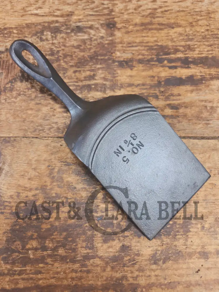 Custom made Birmingham S&R Cast Iron Skillet Spatula. Reclaimed from a #5 BSR Century Series cast iron skillet. Great