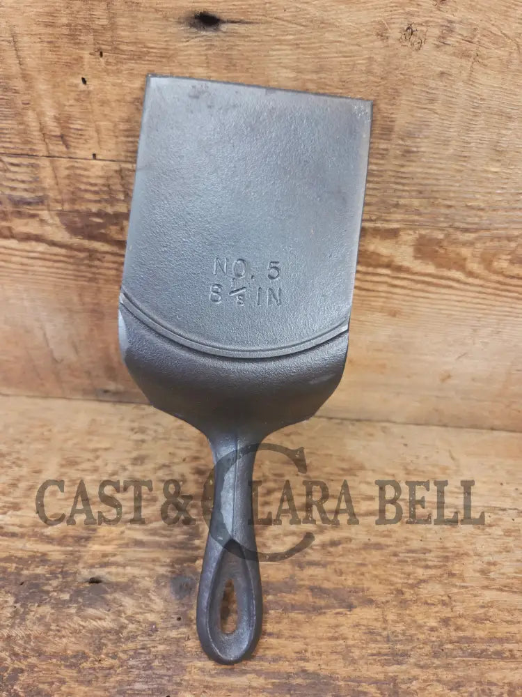 Custom made Birmingham S&R Cast Iron Skillet Spatula. Reclaimed from a #5 BSR Century Series cast iron skillet. Great