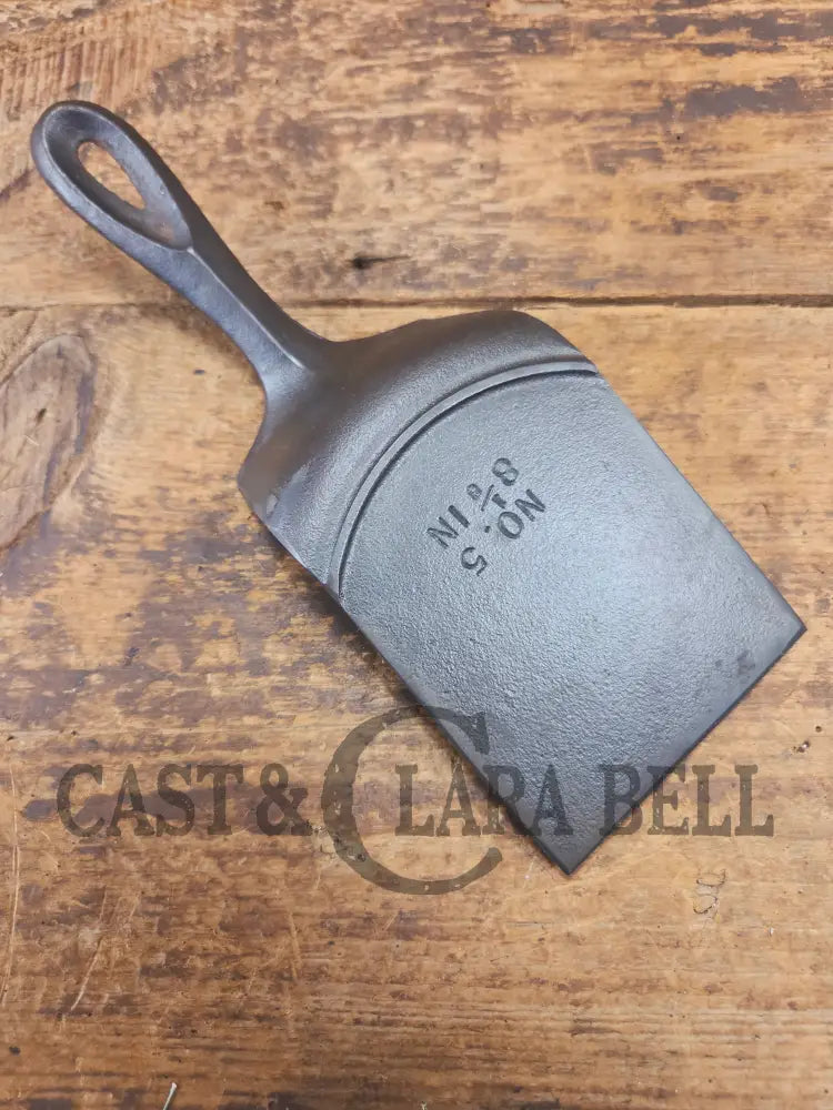 Custom made Birmingham S&R Cast Iron Skillet Spatula. Reclaimed from a Century Series #5 cast iron skillet. Great gift!