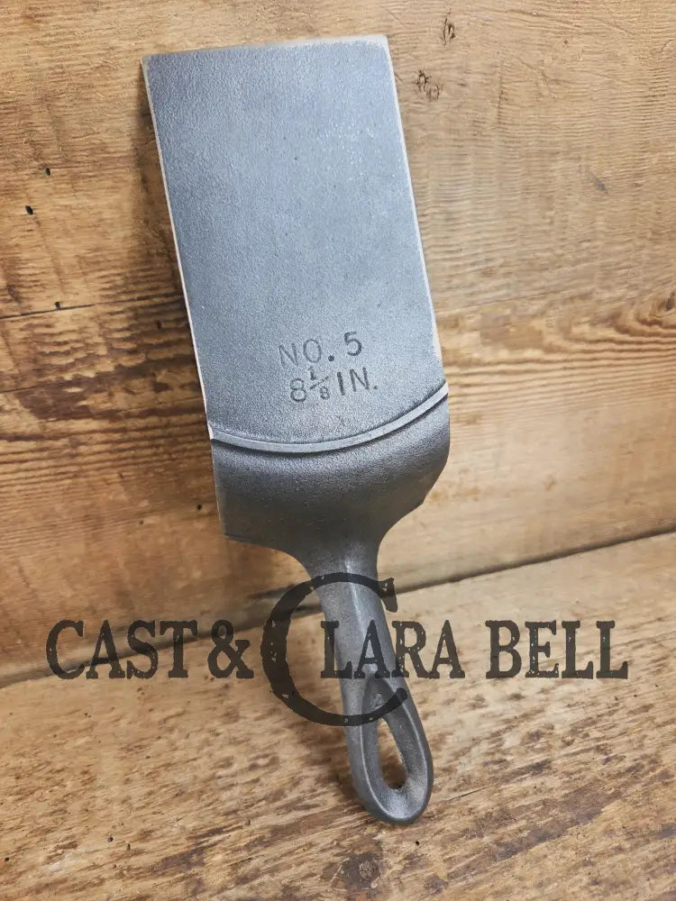 Custom made Birmingham S&R Cast Iron Skillet Spatula. Reclaimed from a cracked #5 cast iron skillet. Great gift! SC24