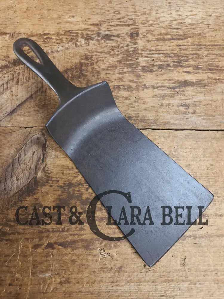 Custom made Birmingham S&R Cast Iron Skillet Spatula. Reclaimed from an early #8 C BSR Red Mountain cast iron skillet.