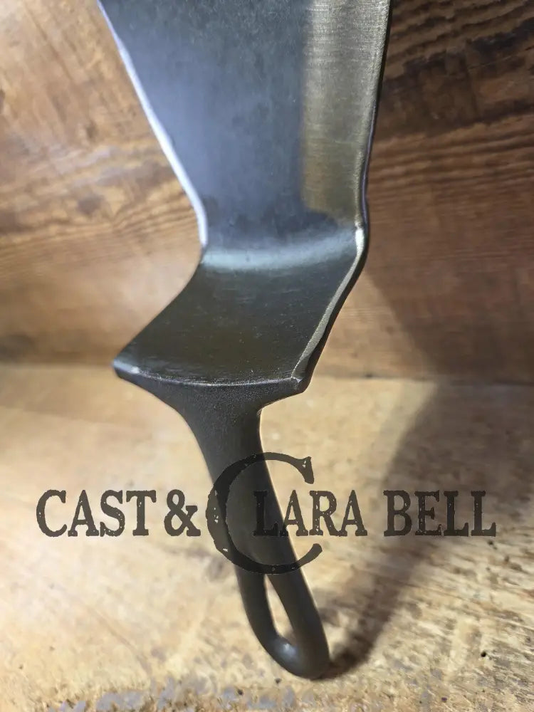 Custom made Birmingham S&R Cast Iron Skillet Spatula. Reclaimed from an early BSR Red Mountain #10 cast iron skillet.