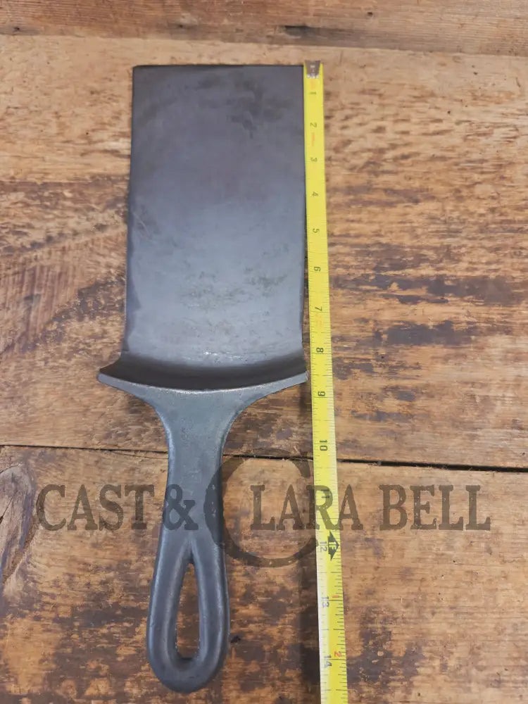Custom made Birmingham S&R Cast Iron Skillet Spatula. Reclaimed from an early Hand Scribed BSR Red Mountain #9 cast