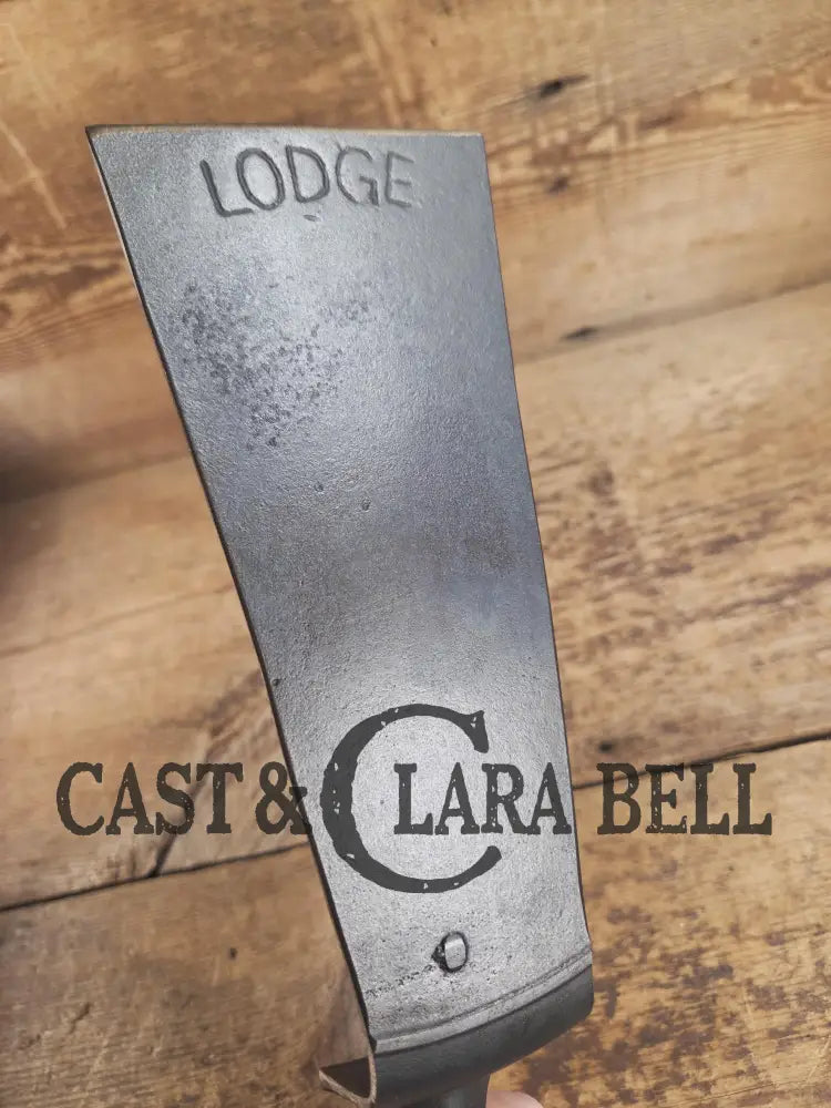 Custom made from a Raised #8 Lodge Arc Logo Cast Iron Skillet Spatula. A collectorsâ prize to own repurposed for a