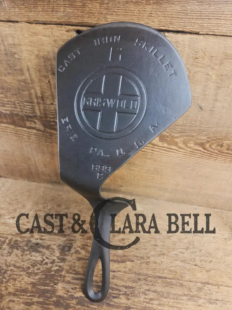 Custom made Griswold Large Block #6 repurposed spatula. From an ordinary cracked skillet into a creative and amazing