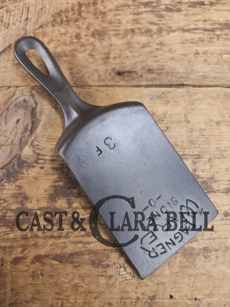 Custom made one of a kind 1920βs Era Wagner Ware Sidney #3 Cast Iron Repurposed Spatula. Awesome for the home griller!