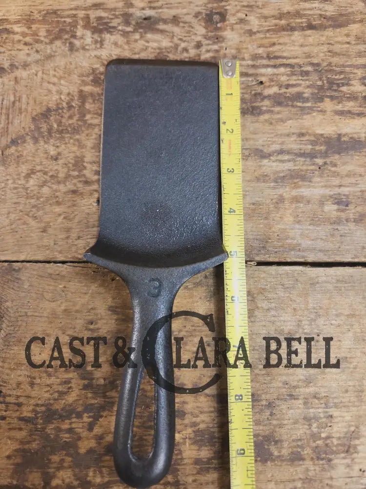 Custom made one of a kind 1950βs Era Wagner Ware Sidney #3 K Cast Iron Repurposed Spatula. Awesome for the home