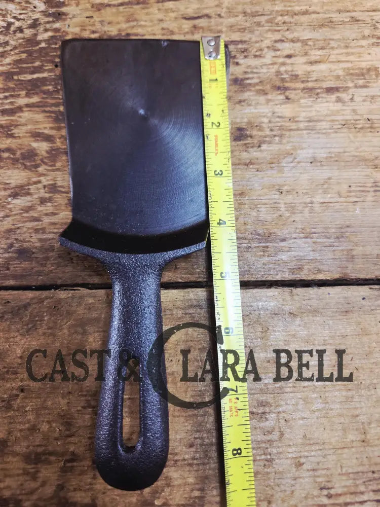 Custom made one of a kind #3 Cast Iron spatula. Made from Repurposed egg skillet. Awesome gift or a handy tool in the
