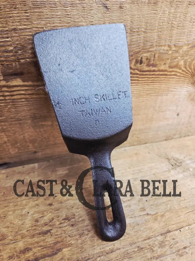 Custom made one of a kind #3 Cast Iron spatula. Made from Repurposed egg skillet. Awesome gift or a handy tool in the
