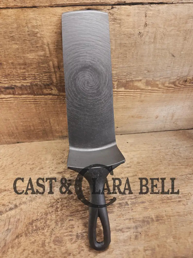 Custom made one of a kind Cast Iron Spatula repurposed from an unknown #8 Skillet. βBWβ initials! SC24 Spatula