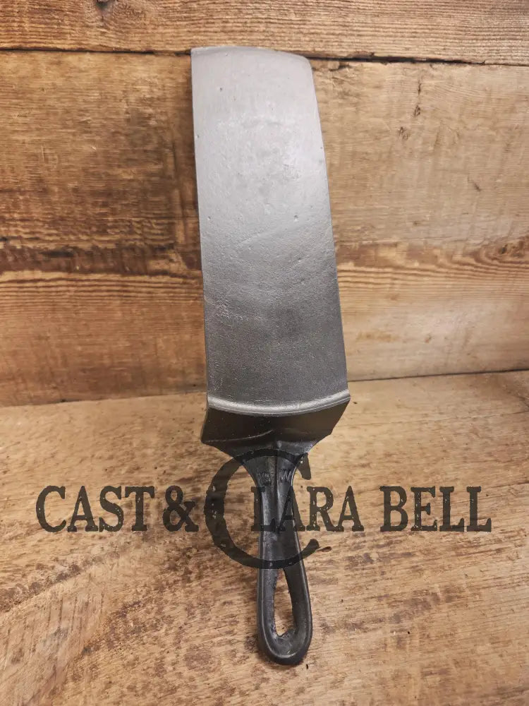 Custom made one of a kind Cast Iron Spatula repurposed from an unknown #8 Skillet. βBWβ initials! SC24 Spatula