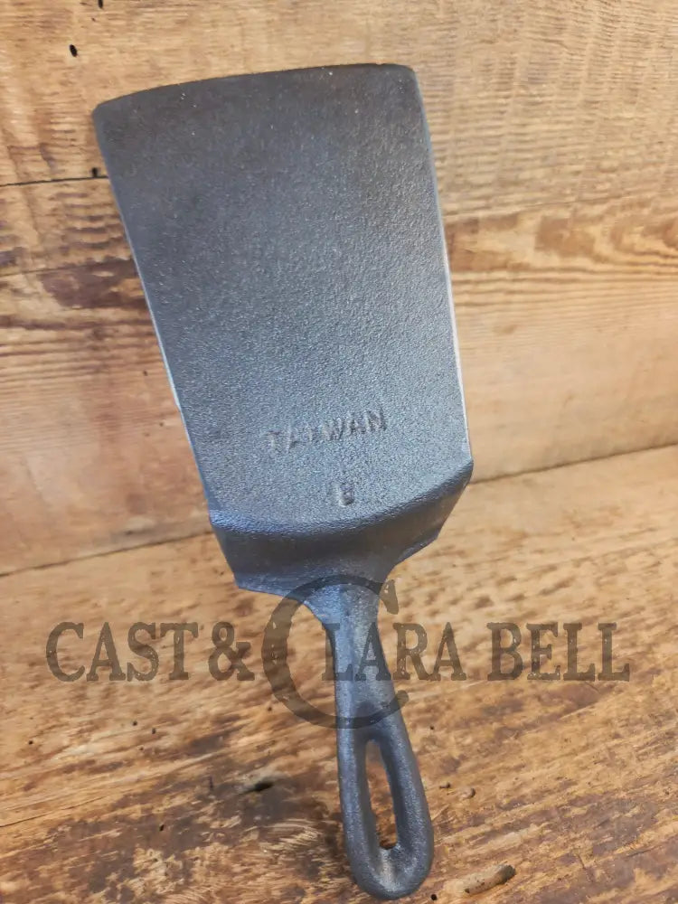 Custom made one of a kind Cast Iron Spatula. Taiwan maker unknown but a wonderful gift for the griller in your life!