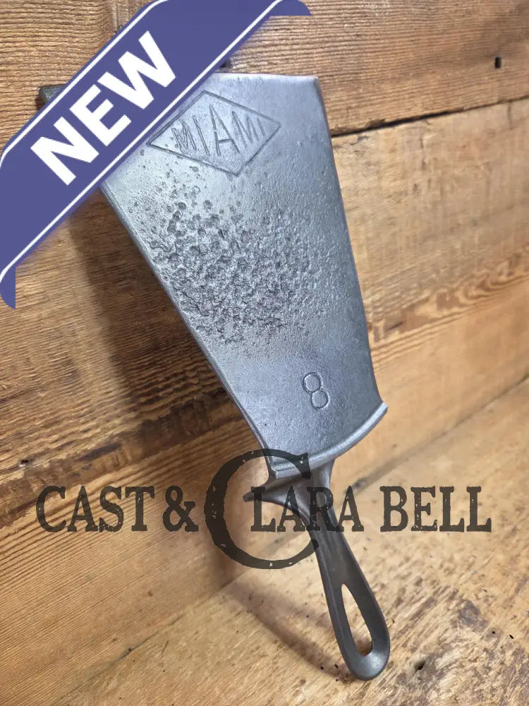 Custom made one of a kind Favorite Piqua made MIAMI Series #8 Fully marked repurposed cast iron spatula SC24 Spatula
