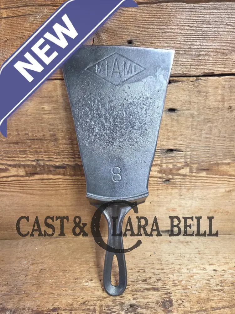 Custom made one of a kind Favorite Piqua made MIAMI Series #8 Fully marked repurposed cast iron spatula SC24 Spatula