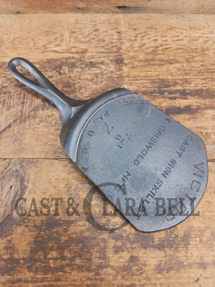 Custom made one of a kind Griswold ’Victor’ Series #7 repurposed cast iron spatula SC24 - Spatula