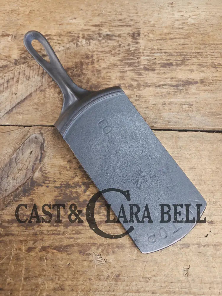 Custom made one of a kind Griswold βVictorβ Series #8 repurposed cast iron spatula SC24
