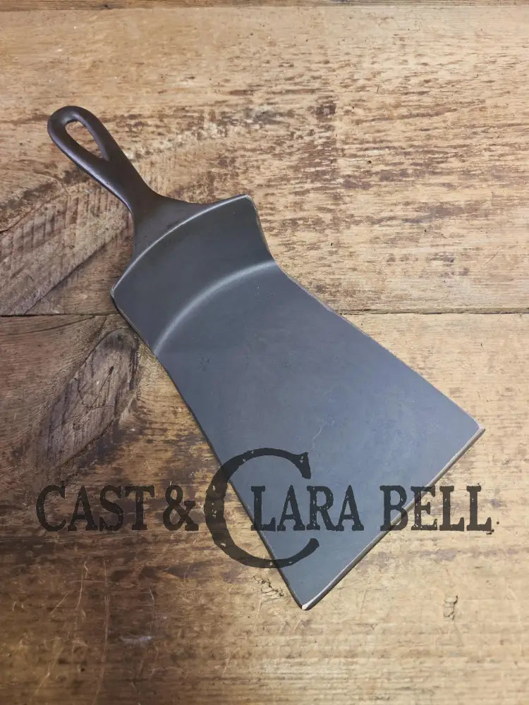 Custom made one of a kind Repurposed #8 Wapak Z Logo Cast Iron Skillet Spatula. Flared design awesome gift for the