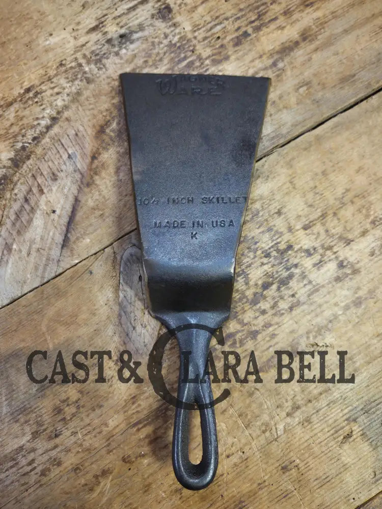 Custom made one of a kind Repurposed Spatula made from 1930βs WagnerWare #6 skillet. Compact and lightweight! SC24